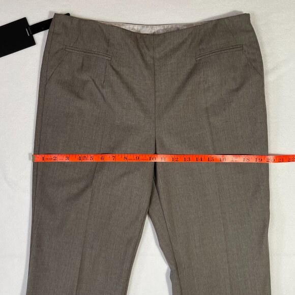 Alvin Valley Auslander Pant Size 10 Gray Straight Leg Wool Stretch Side Zip - Picture 6 of 16